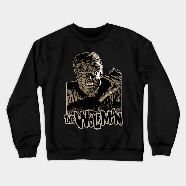 the wolfman, werewolf, Crewneck Sweatshirt by HEJK81